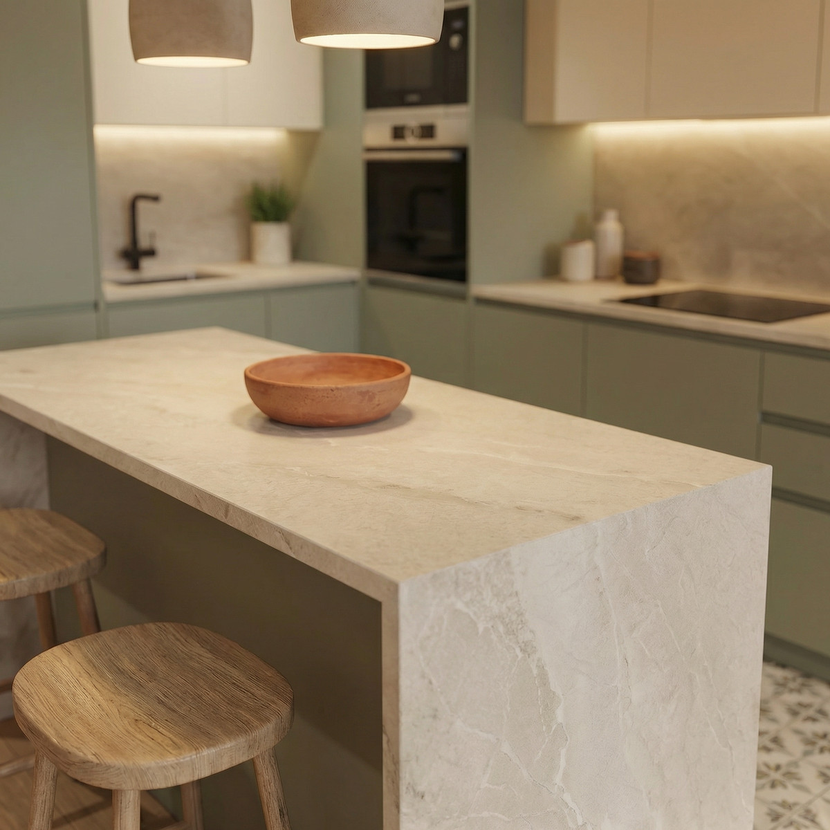 Isla de cocina central