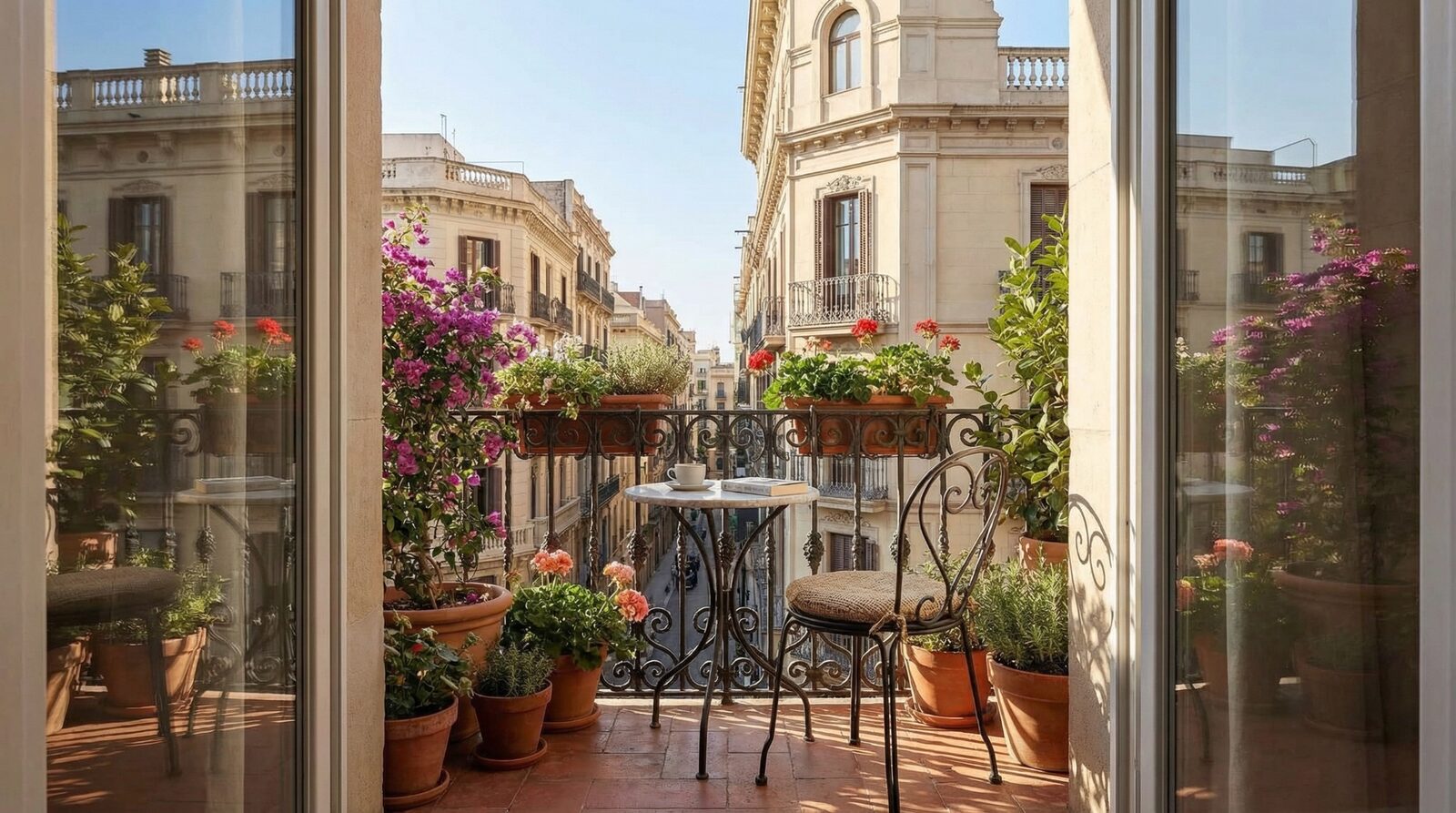 Balcón con vistas al Eixample