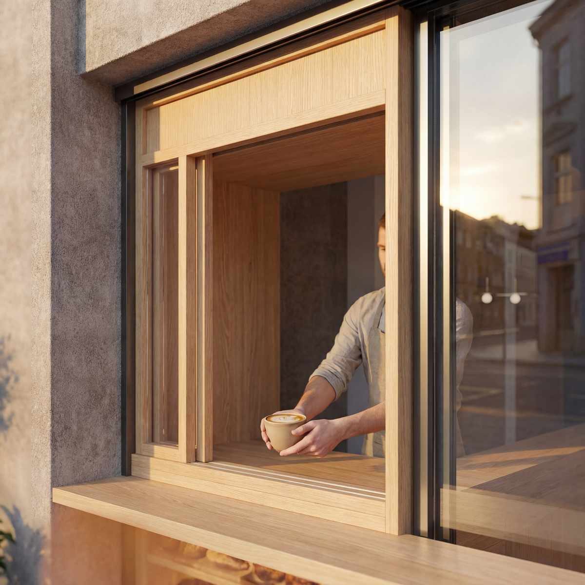 Ventana de servicio take away