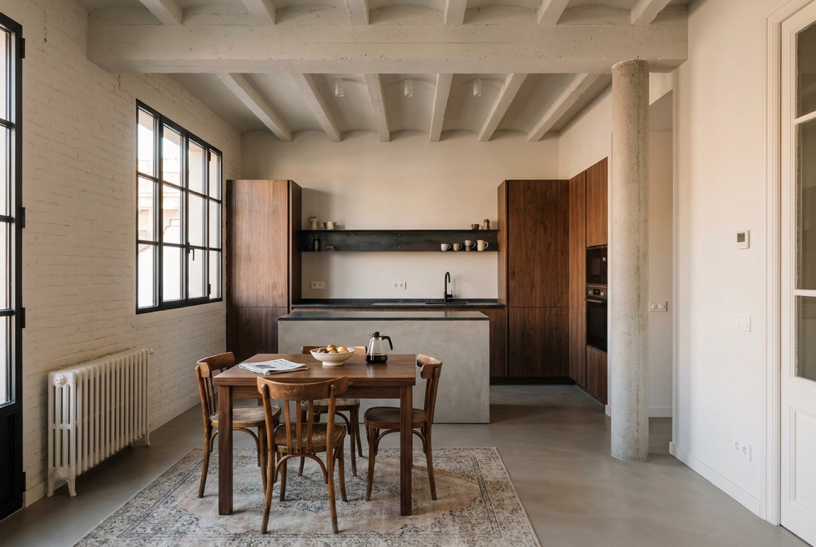 Loft Poblenou — cocina comedor